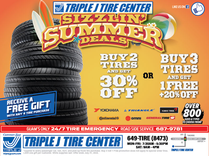 Guam Tires Specials Triple J Commercial Tire Center Guam Tires